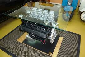 The pistons that will be holding up the glass. Maserati S 4 9 Liter V8 Engine Coffee Table Is Meant For Gearheads Homecrux