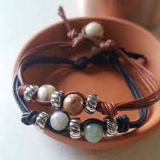 If you want to learn how to make a leather bracelet from the start, check out this video by hahns atelier on youtube Stone Ripple Leather Bracelet Tutorial