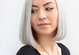 Platinum White Bob. High tone color