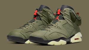 Travis scott x air jordan 1 'mocha' (high & low). Travis Scott Air Jordan 6 Vi Medium Olive Release Date Cn1084 200 Sole Collector