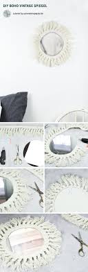 20 Minuten Diy Quickie Boho Spiegel Selber Machen Diy Deko Selbstgemachte Zimmerdeko Diy Wohnen