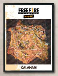 Download desain sertifikat turnamen pubg mobile gudang link mentahan atau polosan e free fire. Free Fire Ff Peta Kalahari Map Poster Hd Booyah Ukuran A3 Lazada Indonesia