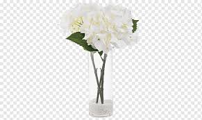 The artificial roses can bring nature inside and brighten your space, especially for small tables at home or desk in the office. Hydrangea Floral Design Cut Flowers Vase Clear Glass Vase Flower Arranging White Artificial Flower Png Pngwing