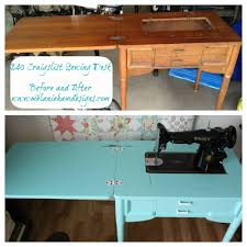 Craigslist Sewing Desk Before And After Sewing Desk Sewing Desk Diy Diy Desk