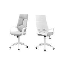 There are many variants available, including mesh, fabric and leather options. Monarch I 7270 High Back Executive Office Chair White And Grey Fabric Staples Ca