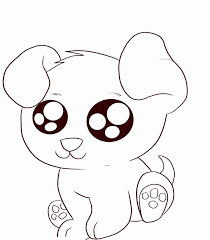 This one doesn't have any complete outlines since they are making it look like. Cute Puppy Coloring Printable Cute Dog Coloring Pages Novocom Top