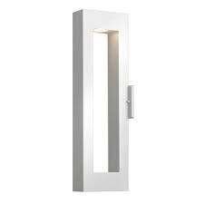 Atlantis Satin White Large Skinny Two Light Outdoor Wall Light Led Outdoor Wall Lights Wall Lights Wall Mount Light Fixture