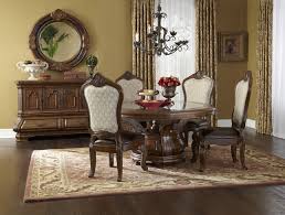 This piece is a timeless treasure and the scale and proportions are a delight to suite any home. Michael Amini Tuscano Melange Round Dining Room Furniture Set Table Chairs