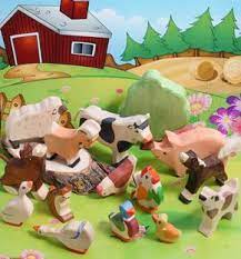Wood Toy Farm Animals Farm Toys Set Etsy Farm Toys Farm Animal Toys Pet Toys