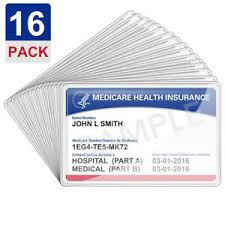 Fabmaker new medicare card protector, 6 pack plastic card holder for wallet single 12 mil business card sleeve waterproof cards plastic protector for credit card business card social security card id card 4.7 out of 5 stars 112. Medicare Card Holder Protector Sleeves Clear Pvc For Credit Card Business Card Ebay