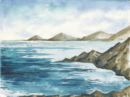 Beginner and advance principles of watercolor painting. Ocean Watercolor Hand Painting Illustration Stock Photo Picture And Royalty Free Image Image 102618903