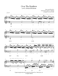 This music sheet is easily accessible and can be incorporated into any this printable pdf music sheet can be viewed, downloaded and also printed. Over The Rainbow By Judy Garland Piano Sheet Music Advanced Level
