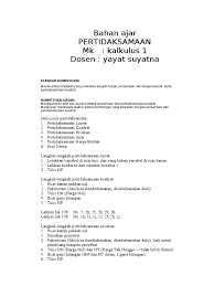 Check spelling or type a new query. Materi Kalkulus Pertidaksamaan