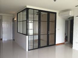 The view glass office wall system combines durability and flexibility with a minimal and clean design. Glass Room Home Home Office Design Small Office Design Interior