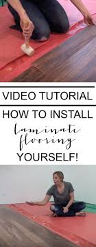 How To Install A Laminate Floor In A Basement Video Tutorial The Chronicles Of Home Installing Laminate Flooring Laminate Flooring Flooring