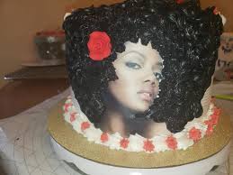 Bubblegum Afro girl cake! Concept inspired by @poshcreationsbakery!