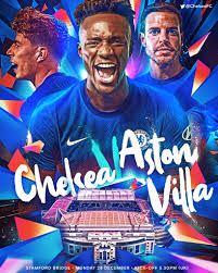 Chelsea vs everton matchday poster ktbffh. Matchday Poster For Aston Villa Chelseafc