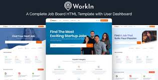 Workin Job Board Recruiting Services Marketplace Html Template Job Board Job Portal Website Job Portal