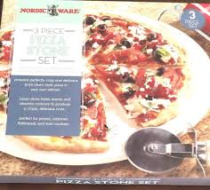 13 Pizza Stone Rack Nordic Ware 3 Piece Piece Prepare Perfectly Crisp Pizza Nordicware Pizza Stone Food Brick Oven
