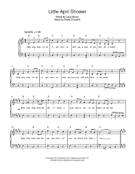 Little April Shower Sheet Music Frank Churchill Easy Piano Sheet Music Sheet Music Direct Easy Piano