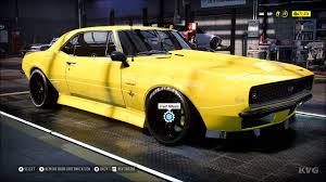 Camaro 67 68 bumblebee aufkleber dekor chevy us car neu. Need For Speed Heat Chevrolet Camaro Ss 1967 Customize Tuning Car Pc Hd 1080p60fps Youtube