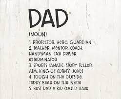 Download Definition Of Dad Father S Day Svg Dad Svg Superhero Etsy