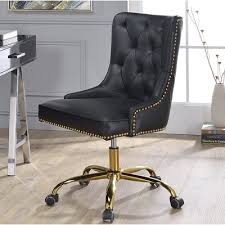 Black And Gold Office Chair Canada Everly Quinn Geraldton Task Chair Black Office Chair Contemporary Office Chairs Task Chair
