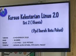 Tandakan pada saiz yang sama 1. Kursus Kelestarian Linus 2 0 Tahun 2018 Pemulihan Sk Peserai