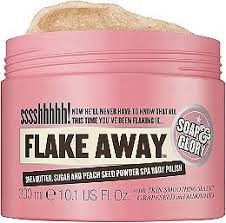 Flake Away By Soap Glory Is A Skin Smoothing Body Polish Made From Shea Butter Sweet Almond Oil Peach Seed P In 2020 Body Exfoliator Best Body Scrub Soap And Glory