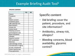 Auditing Your Briefings And Debriefings Process Facilitator