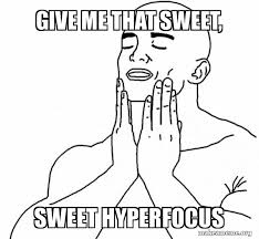 Give Me That Sweet Sweet Hyperfocus Make A Meme