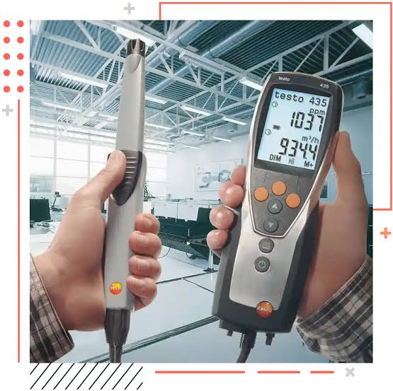 Direct-reading environmental monitors track real-time indoor air indicators, AI generated