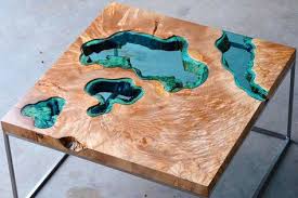 Epoxidharz Tisch Selbst Gemacht Uber 1000 Farben In 2020 Epoxidharz Holz Harz Und Tisch