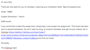 Send them an email within 24 hours (the sooner, the better!) to thank them. How Can I Accept A Translation Or Revision Job Fairlingo