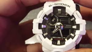 How To Set The Date Time On Casio Gshock 5522 Analog And Digital Youtube