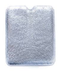 Maybe you would like to learn more about one of these? Vittorio Martire Cover Ipad In Real Ostrich Leather Silver Italian Handmade Cover Luxury High Quality Avvenice