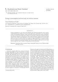 We bought kitchenaid mixer from costco.i would like to share my open box experience. Pdf Energy Consumption And Recovery In Reverse Osmosis