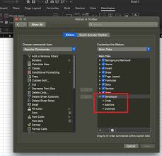 Customize Ribbon Option Has Removed Therefore Developer Tab Microsoft Community