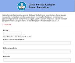 Pendidik dan tenaga kependidikan (ptk) yang akan mencairkan bsu kemendikbud blt rp 1,8 juta harus membawa surat keputusan penerima bsu yang. Cara Mengisi E Form Kesiapan Satuan Pendidikan Di Dapodik Versi 2021 Sinau Thewe Com