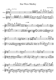 Try our unlimited sheet music subscription plan for free. Star Wars Medley Antonio Flute