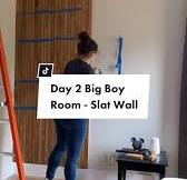 Creative Wood Slat Wall Shelf for a Stylish Boys' Room
