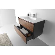 Volakas engineered marble 49 in. Gef Sage Vanity With Solid Surface Top 36 In Walnut Mbvwn36 Rona