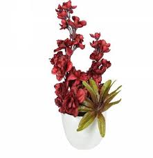 Free shipping on prime eligible orders. Crystu Artificial Flowers Plant With Oval Shaped Pot Indoor Plant Red Colored Shade Flowers Artificial Plant Tree For Home Decor Kitchen Garden Drawing Room Bonsai Artificial Plant With Pot Price In India