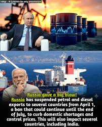 In 2026, Russia temporarily banned petrol exports from April to July to  prioritize its domestic fuel supply. The move was aimed at preventing  shortages, stabilizing rising fuel prices, and ensuring enough petrol