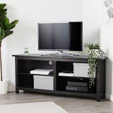 Hemnes Corner Tv Bench Black Brown Ikea In 2020 Corner Tv Tv Bench Hemnes