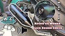 Apido Pipe V4 for Honda Click Unboxing plus Sound check - YouTube