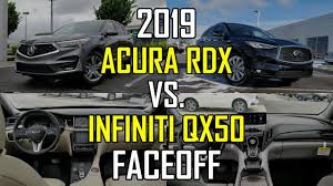 2019 Acura Rdx Advance Vs 2019 Infiniti Qx50 Essential Faceoff Comparison Youtube