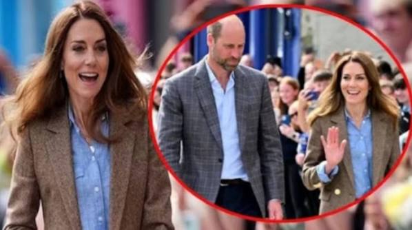 The Princess of Wales, Kate Middleton, carried out a busy day of  engagements with three poignant visits - and found time to debut a  different hairstyle. 😍