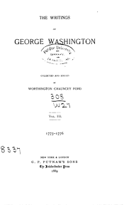 George washington quotes about war and peace. The Writings Of George Washington Vol Iii 1775 1776 Online Library Of Liberty