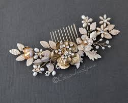 Every day is a good hair day when you have fashion nova's hair accessories for women. Gold And Rose Gold Bridal Hair Accessories Cassandra Lynne